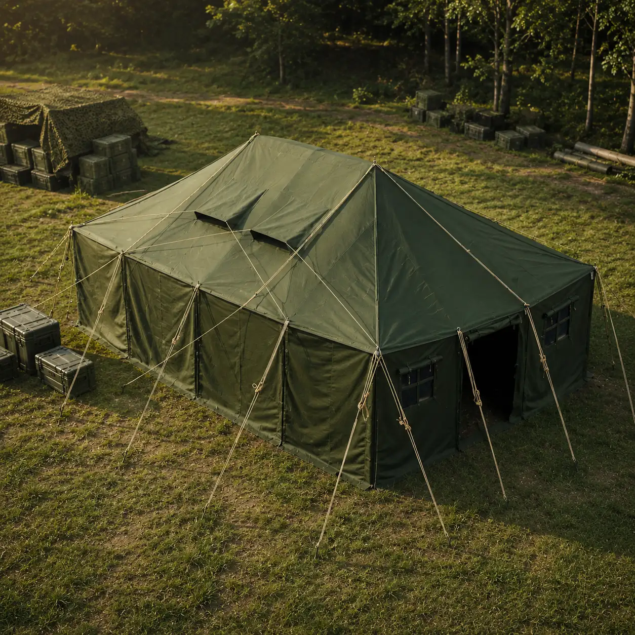 Tenda Komando Outdoor Custom Logo Instansi