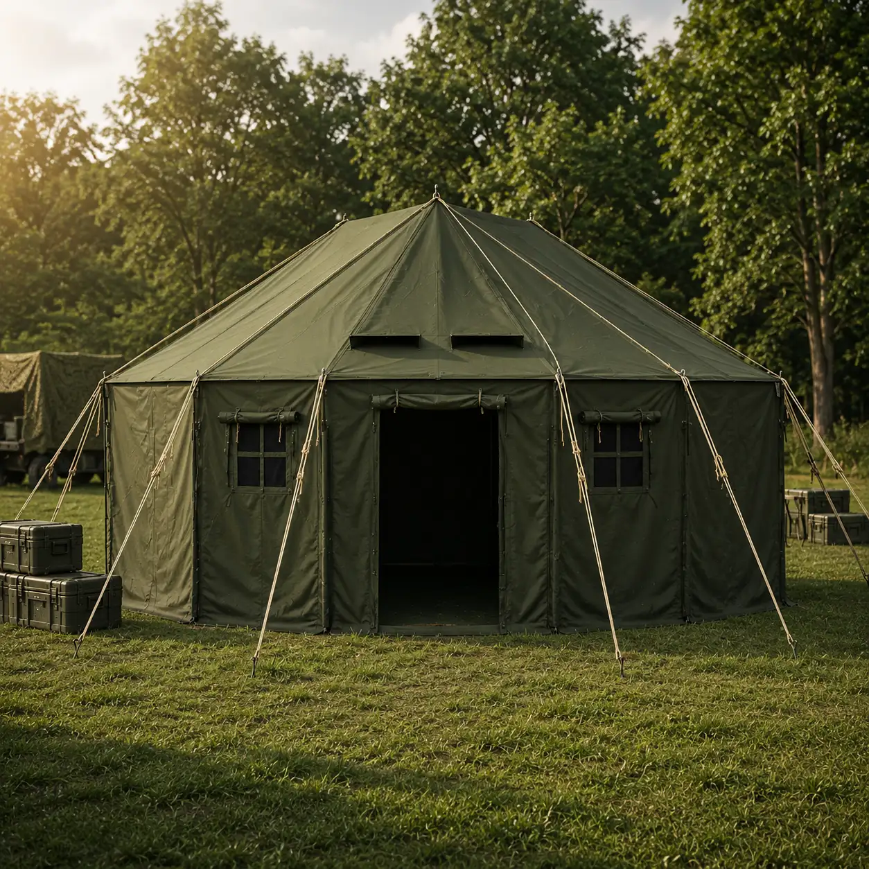 Tenda Komando Outdoor Custom Logo Instansi