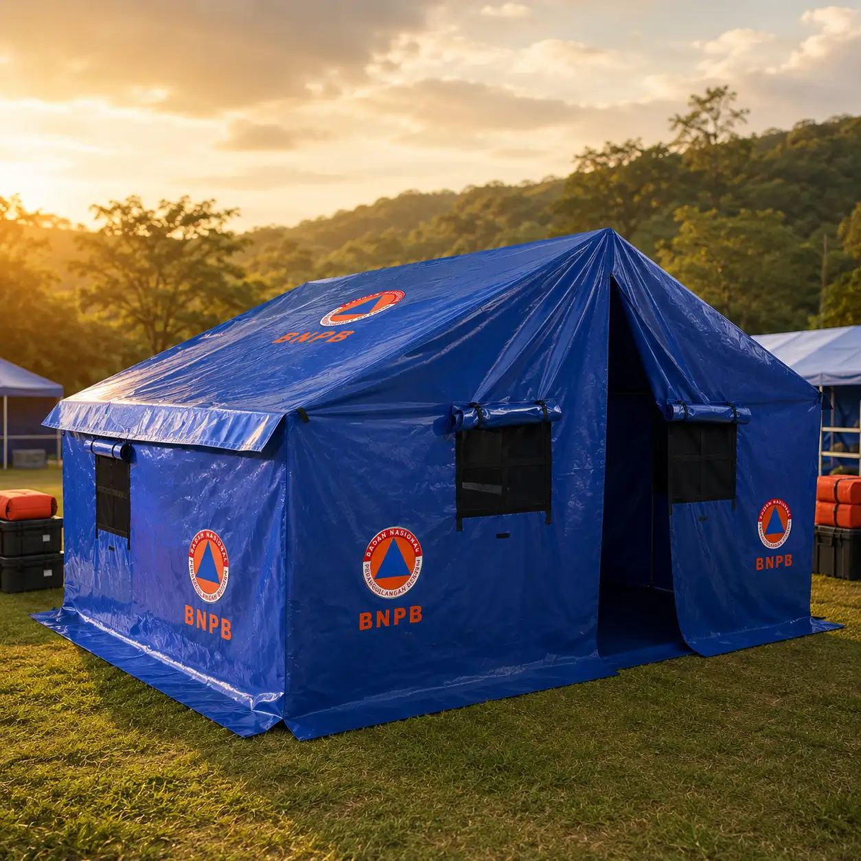Tenda Keluarga Outdoor Custom Logo Instansi