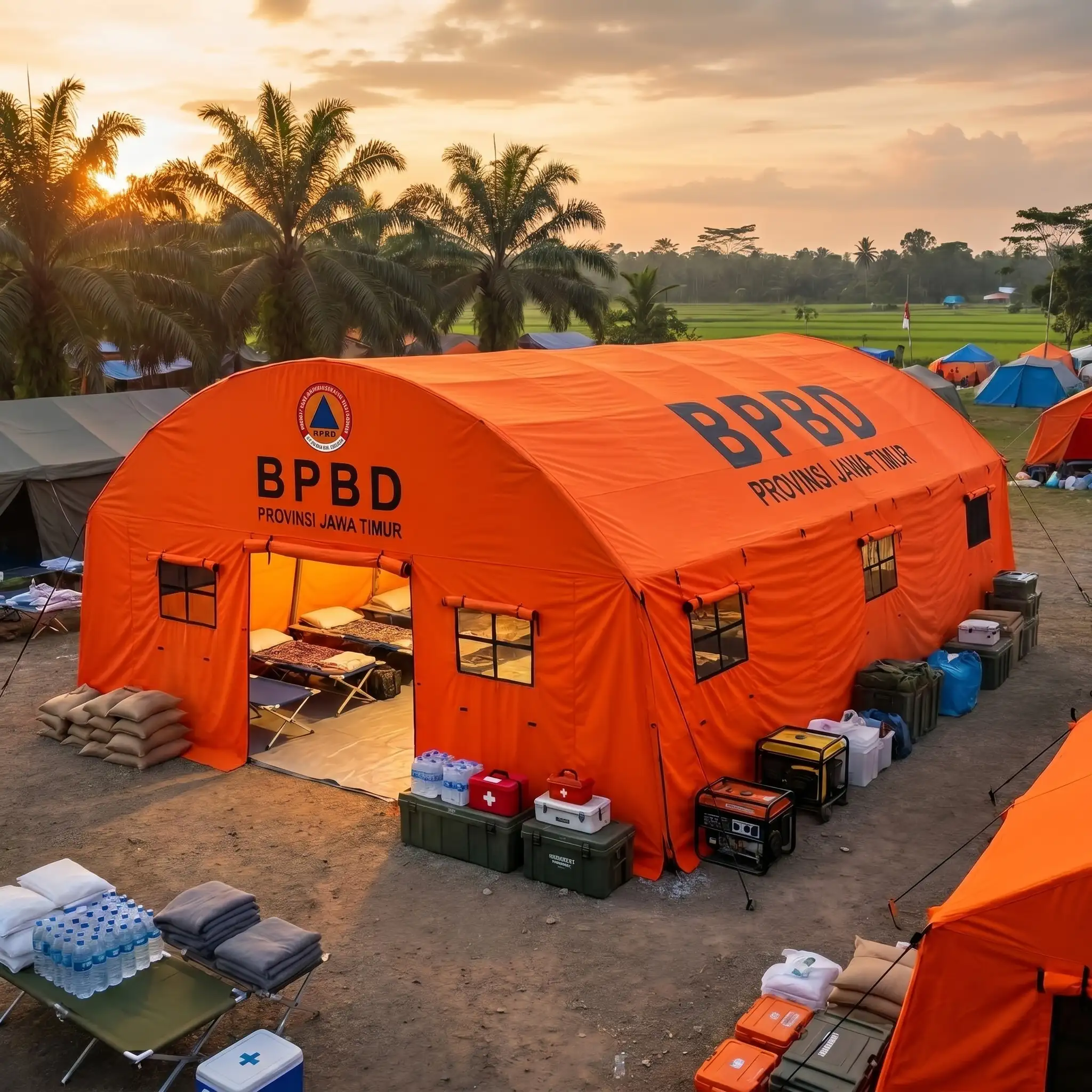 Tenda Pengungsi/Lorong Custom Logo Instansi